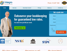 Tablet Screenshot of integra-bookkeeping.com